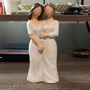 Charming White and Brown Figurine - Home Accents Decor